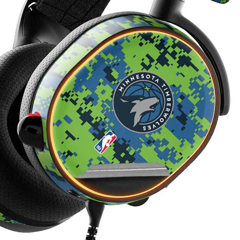 NBA Minnesota Timberwolves Digi Camo SteelSeries Arctis 3 Skin